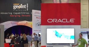 Chief Software Engineer Kevin Madden Demonstrates GDELT Global Knowledge Graph in Oracle and Tom Sawyer Software Booths at GEOINT 2017