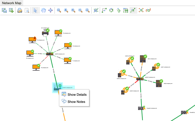 In Release 9.2.0, we can more easily add details or notes to the nodes in this computer network visualization.